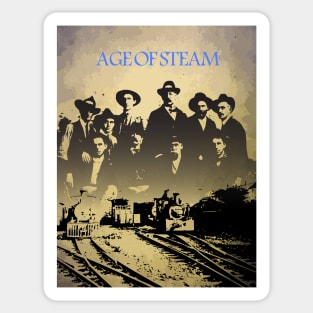 Age of Steam - Board Games Design - Movie Poster Style - Board Game Art Sticker